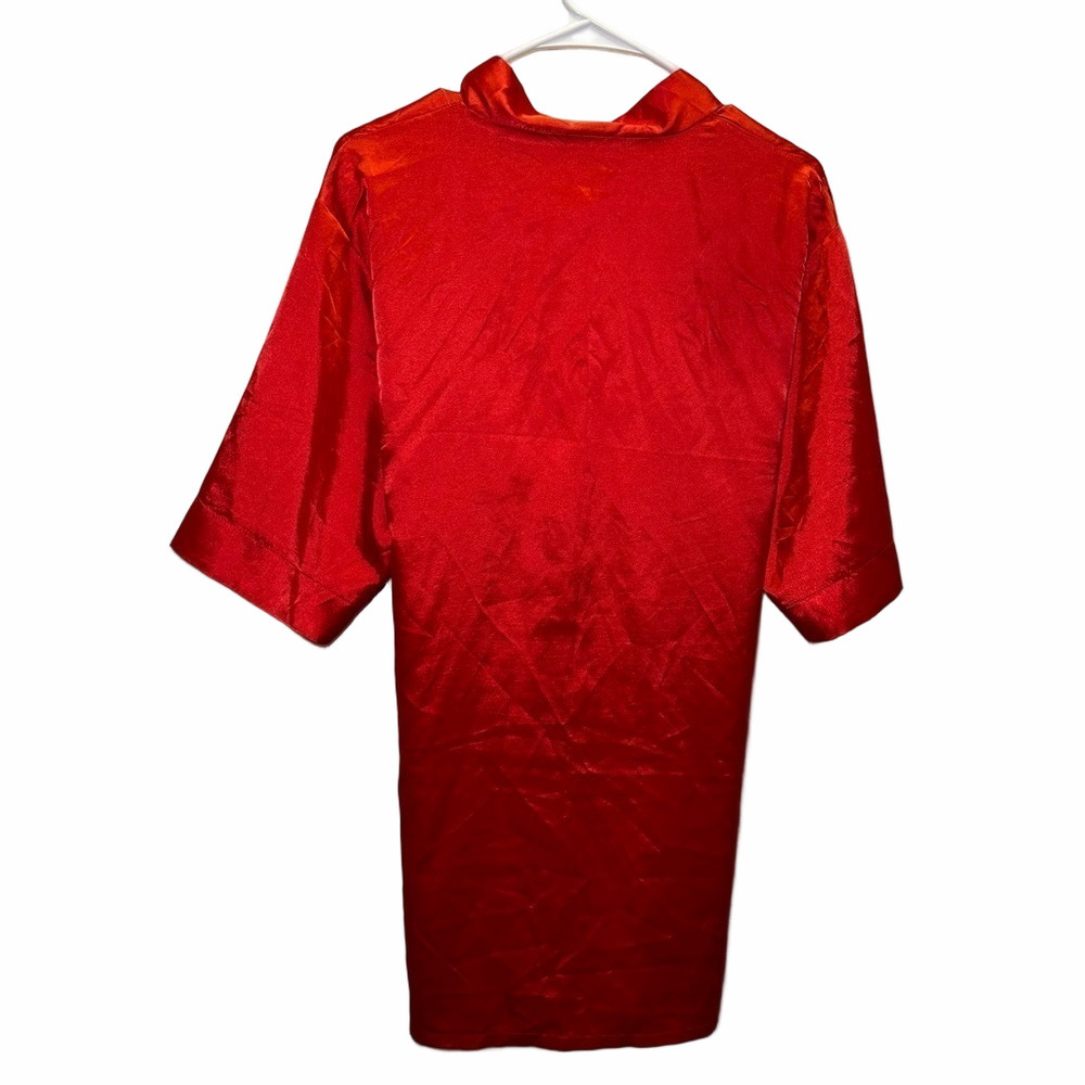 Amazon Silky Red Robe One Size - Picture 4 of 6